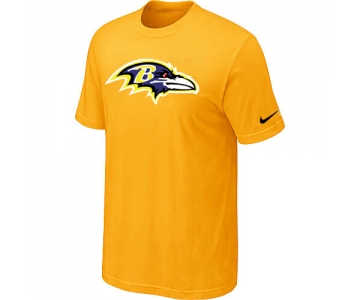 Baltimore Ravens Sideline Legend Authentic Logo T-Shirt Yellow