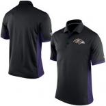 Men's Baltimore Ravens Nike Black Team Issue Performance Polo