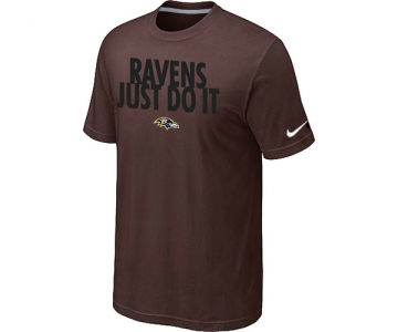 NFL Baltimore Ravens Just Do It Brown T-Shirt