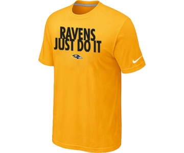 NFL Baltimore Ravens Just Do It Yellow T-Shirt