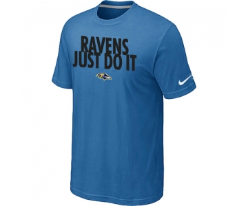 NFL Baltimore Ravens Just Do It light Blue T-Shirt