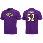 Nike Baltimore Ravens 52 R.LEWIS Name & Number T-Shirt- Purple