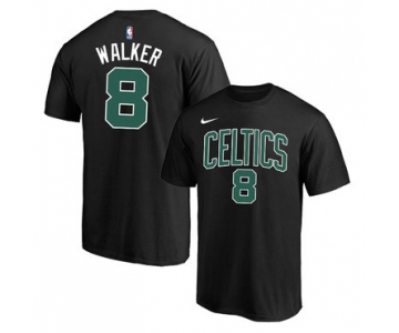 Boston Celtics 8 Kemba Walker Black Nike T-Shirt