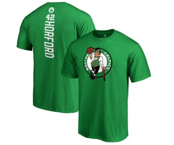 Men's Boston Celtics 42 Al Horford Kelly Green Backer Name & Number T-Shirt