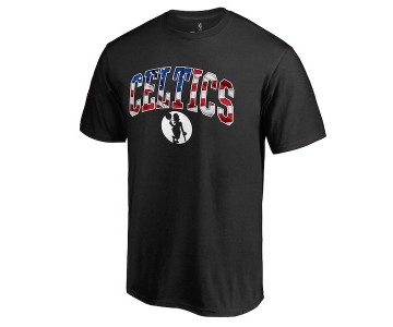 Men's Boston Celtics Black Banner Wave T-Shirt