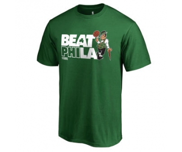 Men's Boston Celtics Majestic Green 2018 NBA Playoffs Beat Phila T-Shirt