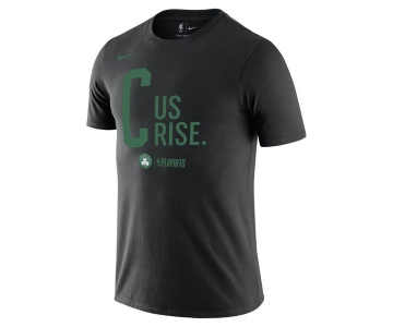 Men's Boston Celtics Nike Black 2018 NBA Playoffs Mantra Legend T-Shirt