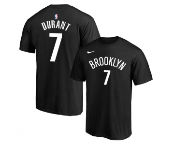 Brooklyn Nets 7 Kevin Durant Black Nike T-Shirt2