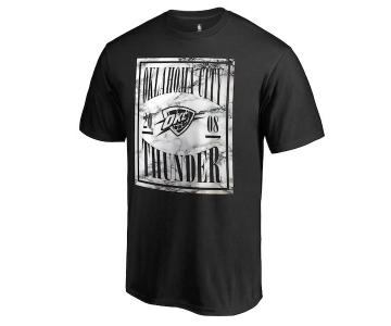 Men's Oklahoma City Thunder Fanatics Branded Black Court Vision T-Shirt