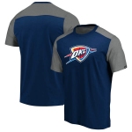 Oklahoma City Thunder Big & Tall Iconic T-Shirt - NavyHeathered Gray