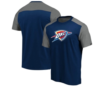 Oklahoma City Thunder Big & Tall Iconic T-Shirt - NavyHeathered Gray