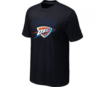 Oklahoma City Thunder Big & Tall Primary Logo Black NBA T-Shirt