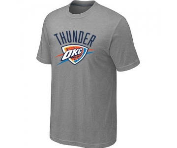 Oklahoma City Thunder Big & Tall Primary Logo L.Grey NBA T-Shirt