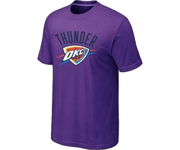 Oklahoma City Thunder Big & Tall Primary Logo Purple NBA T-Shirt