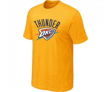 Oklahoma City Thunder Big & Tall Primary Logo Yellow NBA T-Shirt