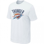 Oklahoma City Thunder Big & Tall Primary Logo white NBA T-Shirt