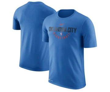 Oklahoma City Thunder Practice Performance Nike T-Shirt - Blue