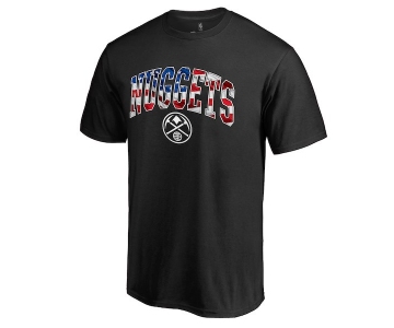 Men's Denver Nuggets Black Banner Wave T-Shirt