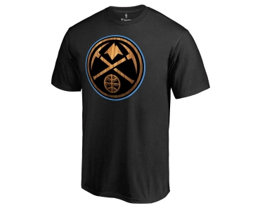 Men's Denver Nuggets Fanatics Branded Black Hardwood T-Shirt