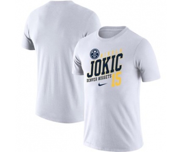 Nikola Jokic Denver Nuggets Nike Player Performance T-Shirt White