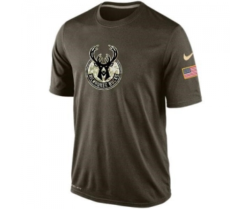 Milwaukee Bucks Salute To Service Nike Dri-FIT T-Shirt