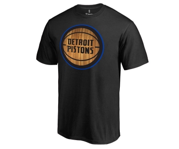 Men's Detroit Pistons Black Hardwood T-Shirt