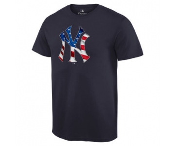 Men's New York Yankees Navy Banner Wave T Shirt