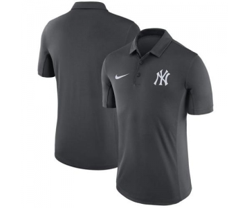 Men's New York Yankees Nike Anthracite Franchise Polo