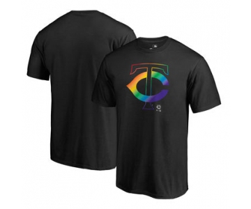 Men's Minnesota Twins Fanatics Branded Black Big & Tall Pride T Shirt