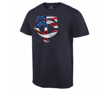 Men's Minnesota Twins Navy Banner Wave T Shirt