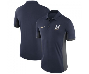 Men's Milwaukee Brewers Nike Navy Franchise Polo