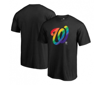 Men's Washington Nationals Fanatics Branded Pride Black T Shirt