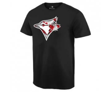 Men's Toronto Blue Jays Black Banner Wave T Shirt