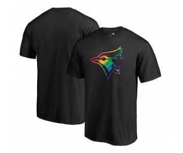 Men's Toronto Blue Jays Fanatics Branded Black Big & Tall Pride T Shirt