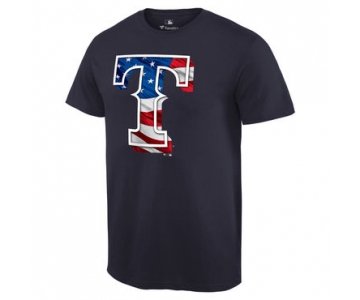 Men's Texas Rangers Navy Big & Tall Banner Wave T Shirt