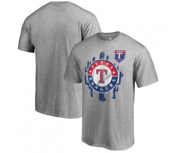 Texas Rangers Fanatics Branded 2018 MLB Spring Training Vintage T Shirt Heather Gray