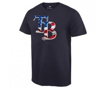 Men's Tampa Bay Rays Navy Banner Wave T Shirt