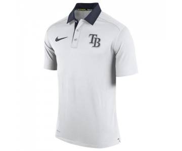 Men's Tampa Bay Rays Nike White Authentic Collection Dri-FIT Elite Polo