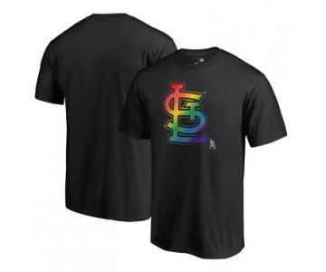 Men's St. Louis Cardinals Fanatics Branded Pride Black T Shirt