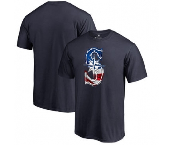 Men's Seattle Mariners Fanatics Branded Navy Banner Wave T Shirt