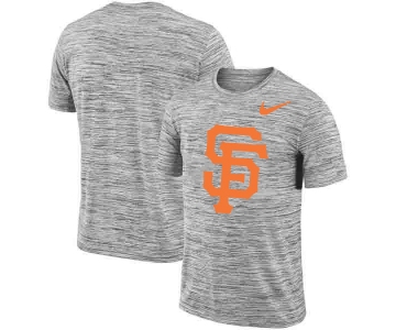 San Francisco Giants Nike Heathered Black Sideline Legend Velocity Travel Performance T-Shirt