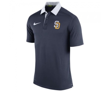 Men's San Diego Padres Nike Navy Authentic Collection Dri-FIT Elite Polo