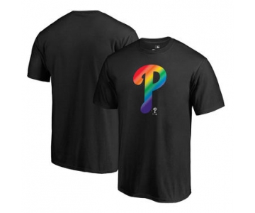 Men's Philadelphia Phillies Fanatics Branded Pride Black T Shirt
