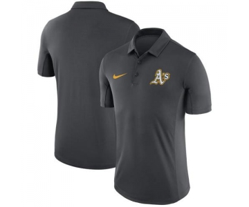 Men's Oakland Athletics Nike Anthracite Franchise Polo