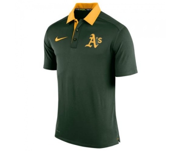 Men's Oakland Athletics Nike Green Authentic Collection Dri-FIT Elite Polo