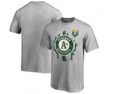 Oakland Athletics Fanatics Branded 2018 MLB Spring Training Vintage T Shirt Heather Gray