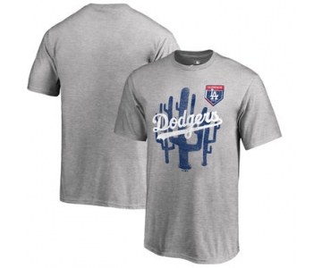 Los Angeles Dodgers Fanatics Branded 2018 MLB Spring Training Vintage T Shirt Heather Gray