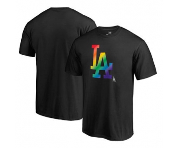 Men's Los Angeles Dodgers Fanatics Branded Pride Black T Shirt