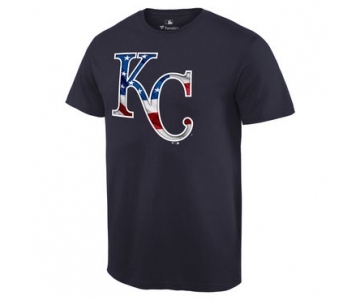 Men's Kansas City Royals Navy Banner Wave T Shirt