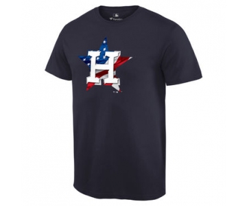 Men's Houston Astros Navy Banner Wave T Shirt